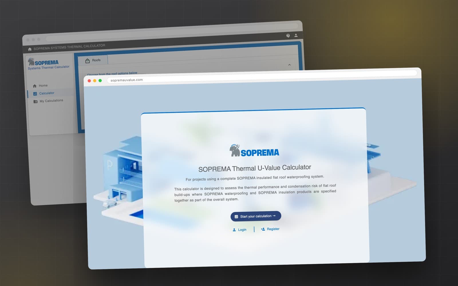 The SOPREMA Systems Thermal Calculator