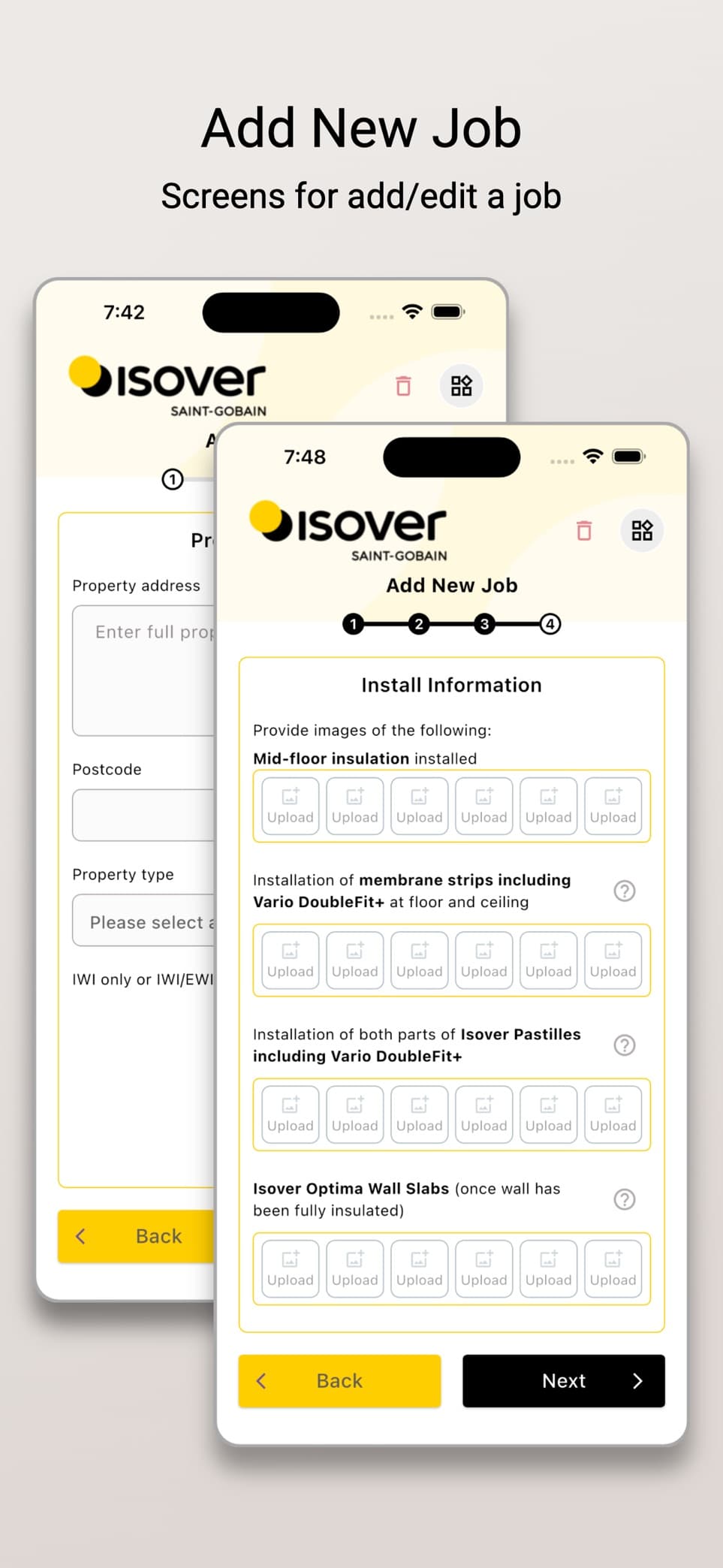 Isover Optima on a phone